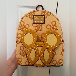 Walt Disney World pretzel loungefly backpack